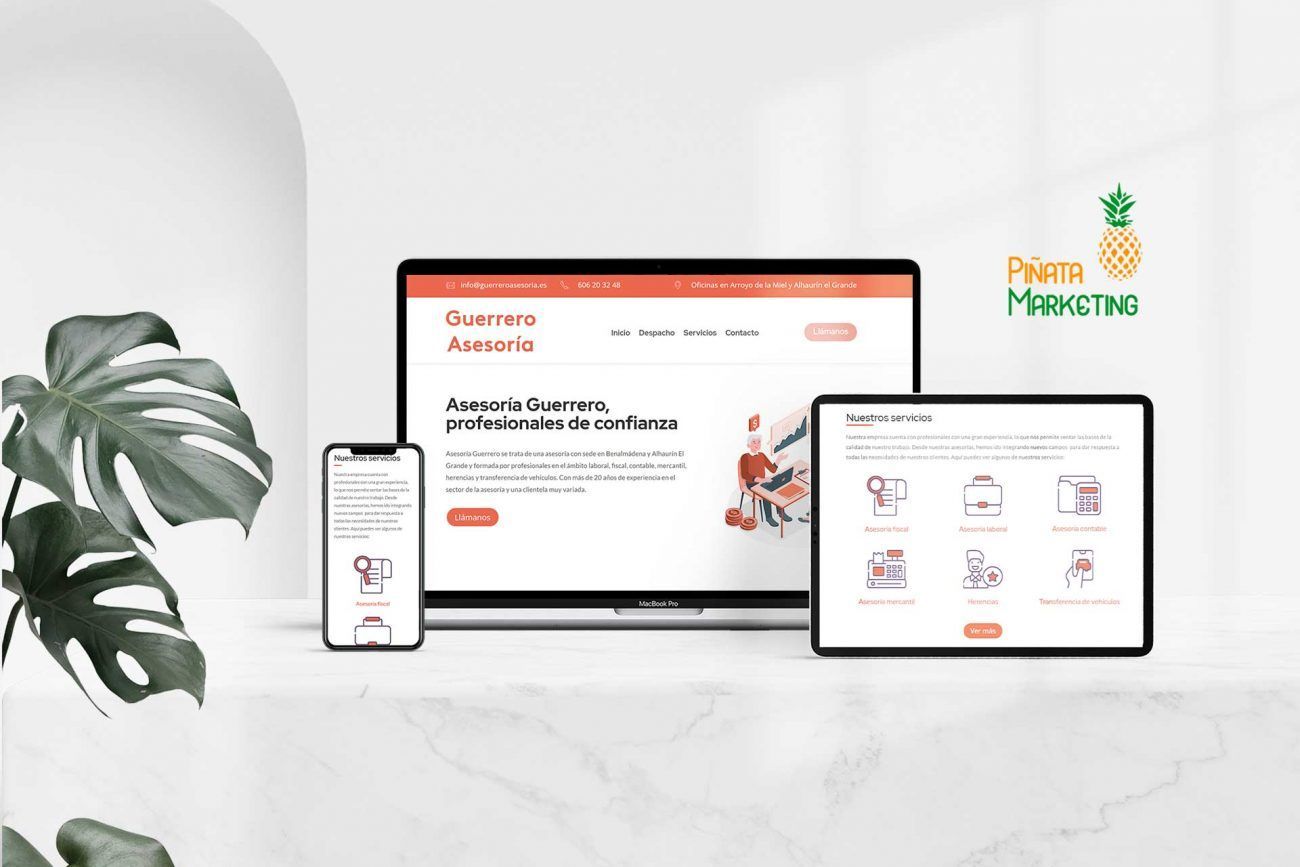 diseño web en Málaga Guerrero Asesores