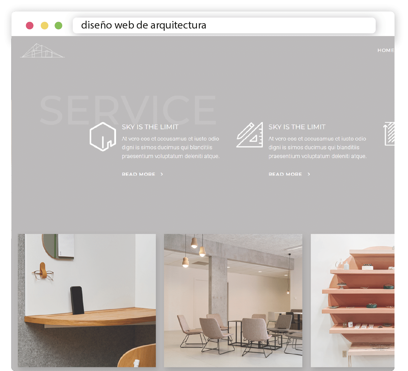 diseño web de arquitectura