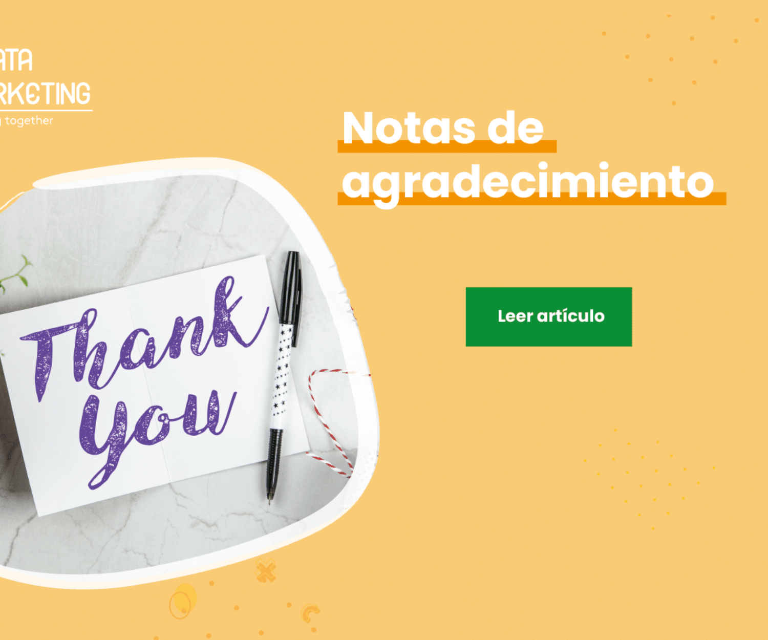 nota de agradecimiento